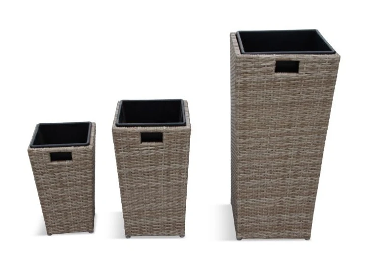 LG Outdoor Monaco Sand Set Of 3 Nested Planters - Image 2