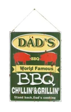 La Hacienda Dad's BBQ Garden Sign