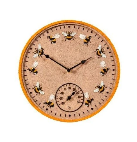 Smart Garden Beez Wall Clock And Thermometer - Image 2