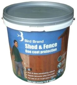 Brid Brand 5 Litre Shed And Fence One Coat Forest Green Wood Preserver